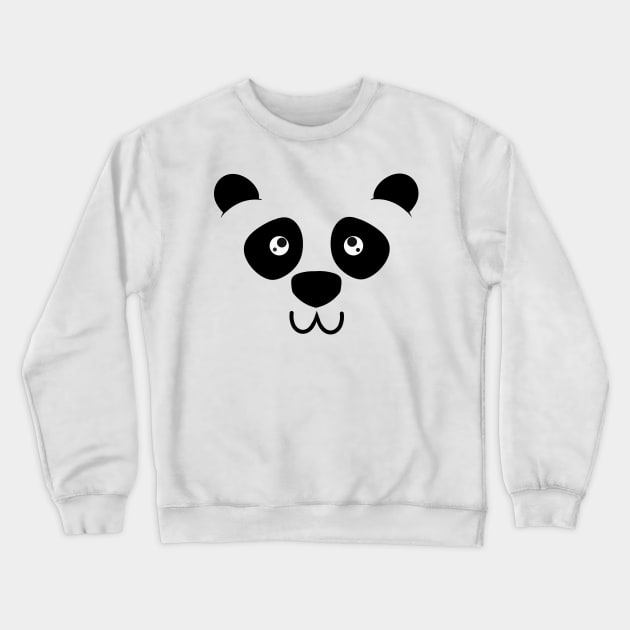 Panda Face Crewneck Sweatshirt by Xinoni